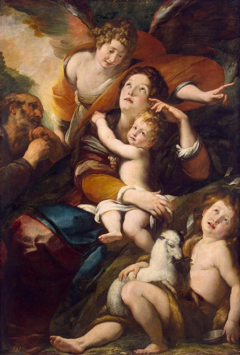 133-Sacra Famiglia con Giovannino-The Hermitage, St. Petersburg  